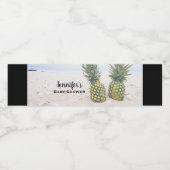 写真2パイナップルのビーチ赤ちゃんシャワー ペットボトルラベル (シングルラベル)