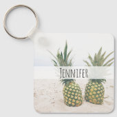 写真2パイナップルのビーチ キーホルダー (正面)