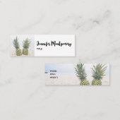 写真2パイナップルのビーチ スキニー名刺 (正面/裏面)