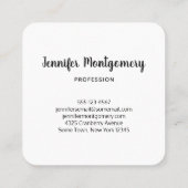 写真2パイナップルのビーチ スクエア名刺 (裏面)