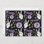 写真2レジットやめト2番目の誕生日招待状 招待状 (裏面)