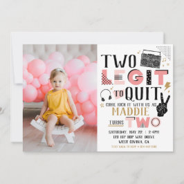 写真2レジットやめト2番目の誕生日招待状 招待状