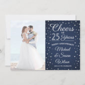 写真2年記念応援海軍と白 招待状 (正面)