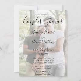 写真2枚モダンLGBTQカップルのシャワー 招待状