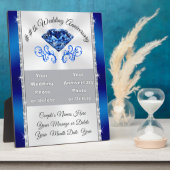 写真2枚65日または45結婚日の記念品、 フォトプラーク (側面)