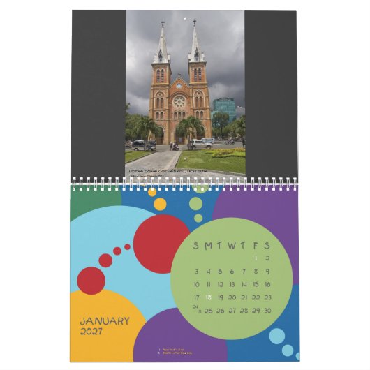 写真2010年のベトナム カレンダー (1月 2027)