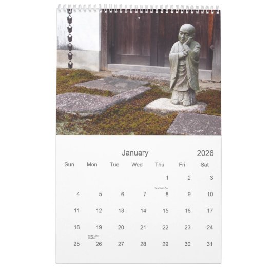 写真2012年(InMotionForJapanシリーズ)の日本 カレンダー (1月 2026)