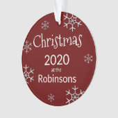 写真2020パーソナライズされたコビデのクリスマスツリー オーナメント (正面)
