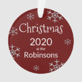 写真2020パーソナライズされたコビデのクリスマスツリー オーナメント (正面)