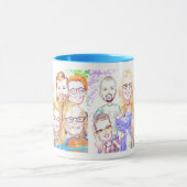 写真2020aのFamily Caricture Mug マグカップ (中央)