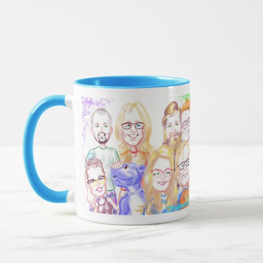 写真2020aのFamily Caricture Mug マグカップ (左)