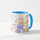 写真2020aのFamily Caricture Mug マグカップ (正面右)
