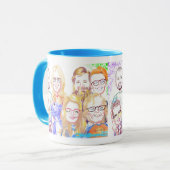 写真2020aのFamily Caricture Mug マグカップ (正面左)