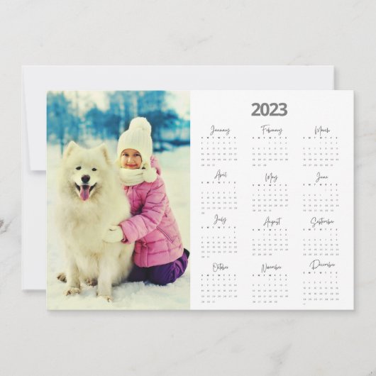 写真2023カレンダーのクリスマスグリーティング シーズンカード (正面)