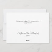 写真2023カレンダーのクリスマスグリーティング シーズンカード (裏面)