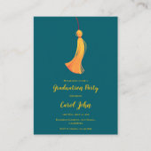 写真2025卒業タッセルパーティーミニ招待状 エンクロージャーカード (正面)