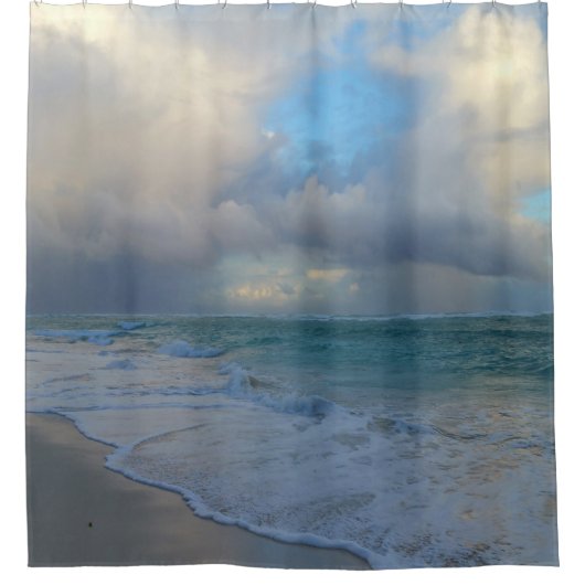 写真21海ビーチ シャワーカーテン (正面)