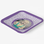 写真25乱数パターン紫/白 ペーパープレート (傾斜あり)