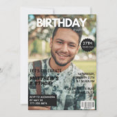 写真27歳の誕生日招待状誌 招待状 (正面)