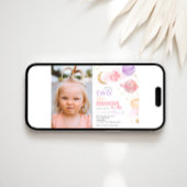 写真2：ムーンガールの誕生日招待状 招待状