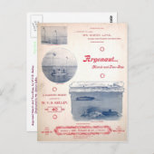 写真3月の早い潜水艦、冒険家 ポストカード (正面/裏面)