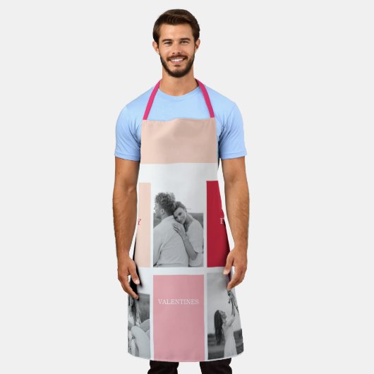 写真3枚 | Happy Valentines Day エプロン (着用した状態)