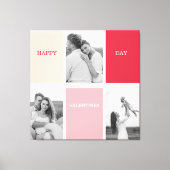 写真3枚 | Happy Valentines Day キャンバスプリント (正面)