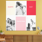 写真3枚 | Happy Valentines Day キャンバスプリント (インサイチュ (リビング))