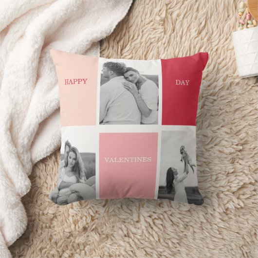 写真3枚 | Happy Valentines Day クッション (ブランケット)