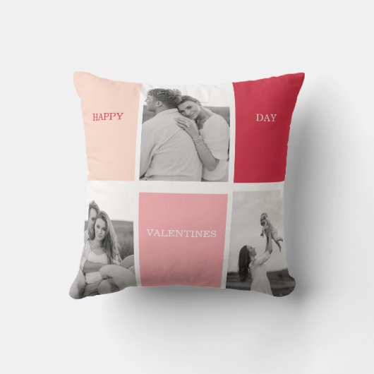 写真3枚 | Happy Valentines Day クッション (裏面)