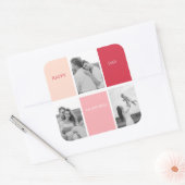 写真3枚 | Happy Valentines Day スクエアシール (封筒)