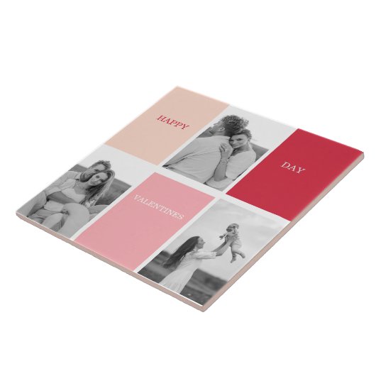 写真3枚 | Happy Valentines Day タイル (側面)