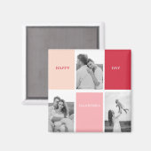 写真3枚 | Happy Valentines Day マグネット (正面/裏面)