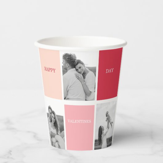 写真3枚 | Happy Valentines Day 紙コップ (正面)