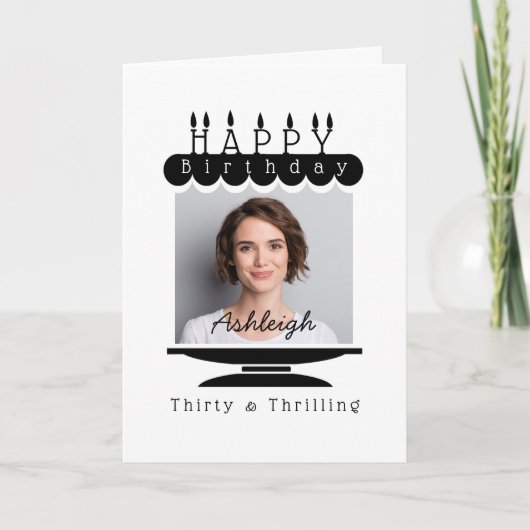 写真30th Birthday Card 招待状 (正面)