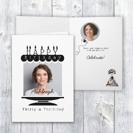 写真30th Birthday Card 招待状