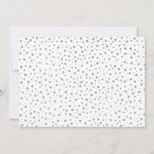 写真35周年記念 – ホワイトシルバー 招待状 (裏面)