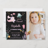 写真3rd私たちの小さなマーメイド誕生日招待状 招待状 (正面)