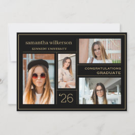 写真4コラージュおめでとうございます卒業生 案内状