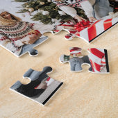 写真4フォトコラージュパーソナライズされたファミリー ジグソーパズル (側面)