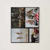 写真4フォトコラージュパーソナライズされたファミリー ジグソーパズル (縦)