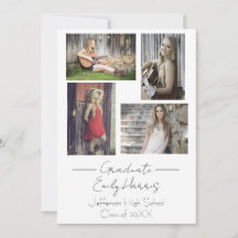 写真4枚、卒業パーティー クラスのカード