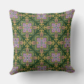 写真4枚+文字オリーブとラベンダーのアズレホス クッション (裏面)