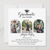 写真4高校卒業発表 案内状 (裏面)