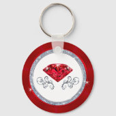 写真40パーソナライズされた歳の誕生日の好意 キーホルダー (裏面)