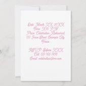 写真45パーソナライズされた番目の誕生日バルーン 招待状 (裏面)