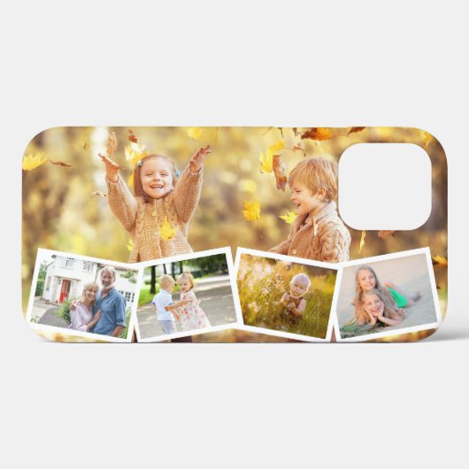 写真5数々の写真ジグザグコラージュ水平 Case-Mate iPhoneケース (裏面 (横))