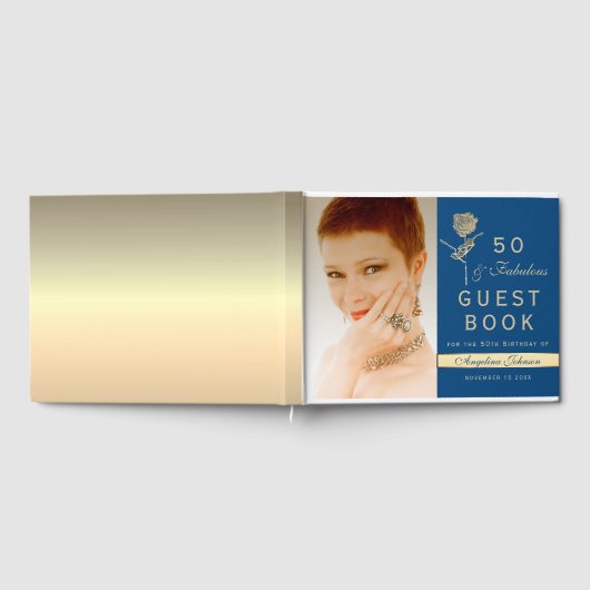 写真50と素晴らしい誕生日 ゲストブック (全面)
