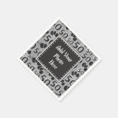 写真50パーソナライズされた番誕生日紙ナプキンス スタンダードカクテルナプキン (角)