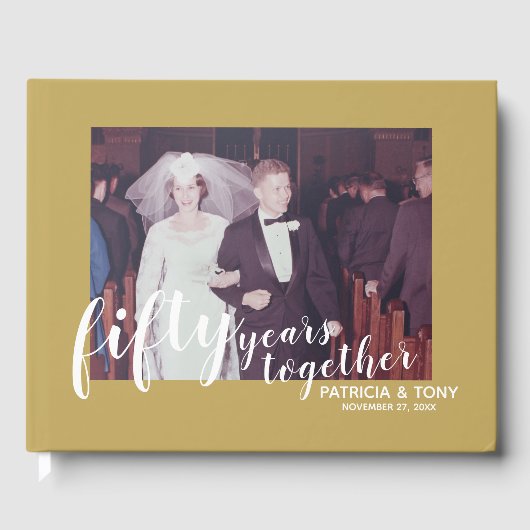 写真50周年結婚 – スクリプトの種類 ゲストブック (正面)